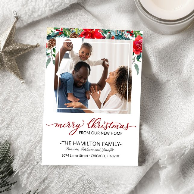 Tarjeta Festiva Nuevos Navidades de casa mudándose foto de Invitac (Subido por el creador)