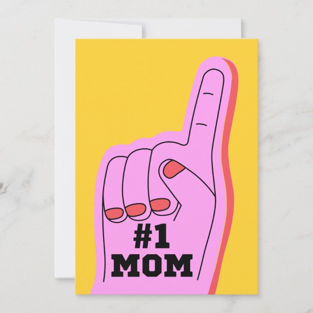 TARJETA FESTIVA NÚMERO 1 MOM (Anverso)