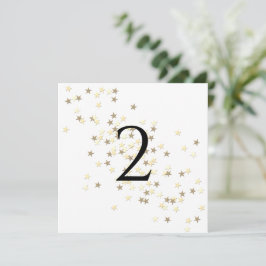 Tarjeta Festiva Números de tabla