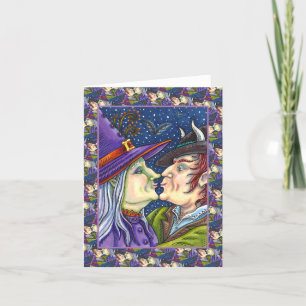 TARJETA FESTIVA NUNCA DEMASIADO VIEJO PARA ROMANCE, WITCH & WARLOC