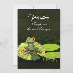 Tarjeta Festiva Nunca olvides cuánto te amo, rana