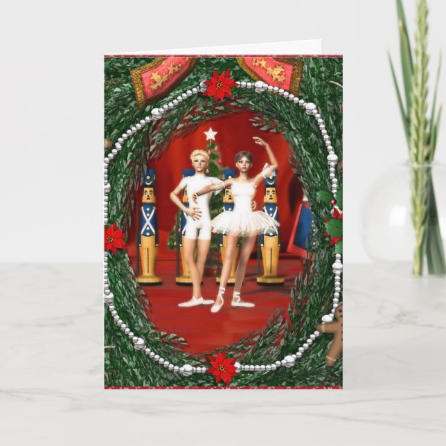 Tarjeta Festiva Nutcracker (Anverso)