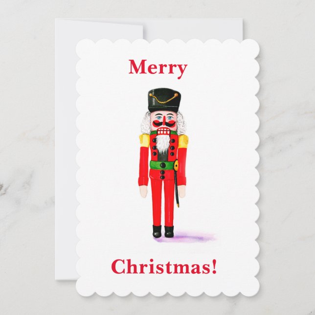 Tarjeta Festiva Nutcracker (Anverso)