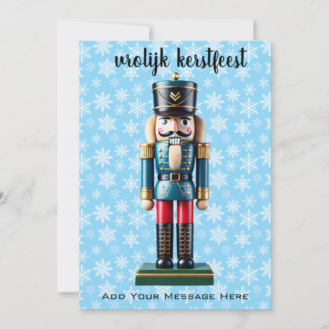 Tarjeta Festiva Nutcracker Alemán - Personalizado del festival de  (Anverso)