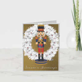 Tarjeta Festiva Nutcracker de vacaciones