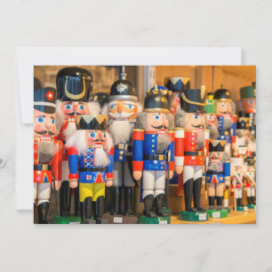 Tarjeta Festiva Nutcrackers de madera