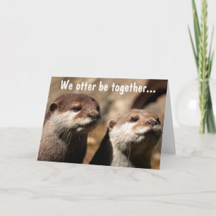 Tarjeta Festiva Nutria seamos juntos