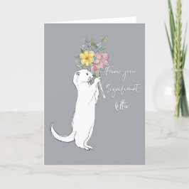 Tarjeta Festiva Nutria Significativa