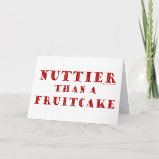 Tarjeta Festiva Nuttier que un torta de fruta