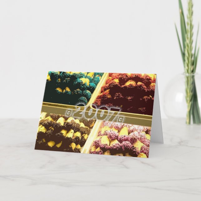 Tarjeta Festiva NY Cookies (Anverso)