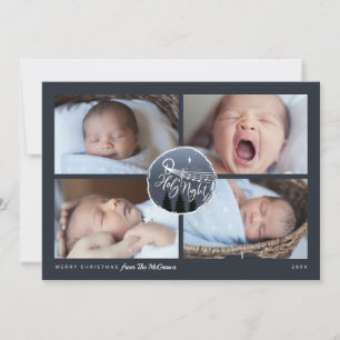 Tarjeta Festiva O Buenas Noches 4 Navidades de Collages de fotos