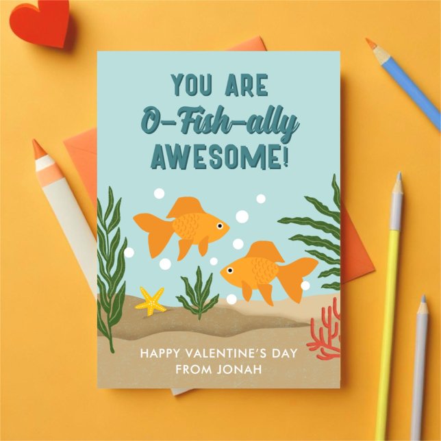 Tarjeta Festiva O-Fish-Almente Increíble Día de San Valentín de Pe (Subido por el creador)
