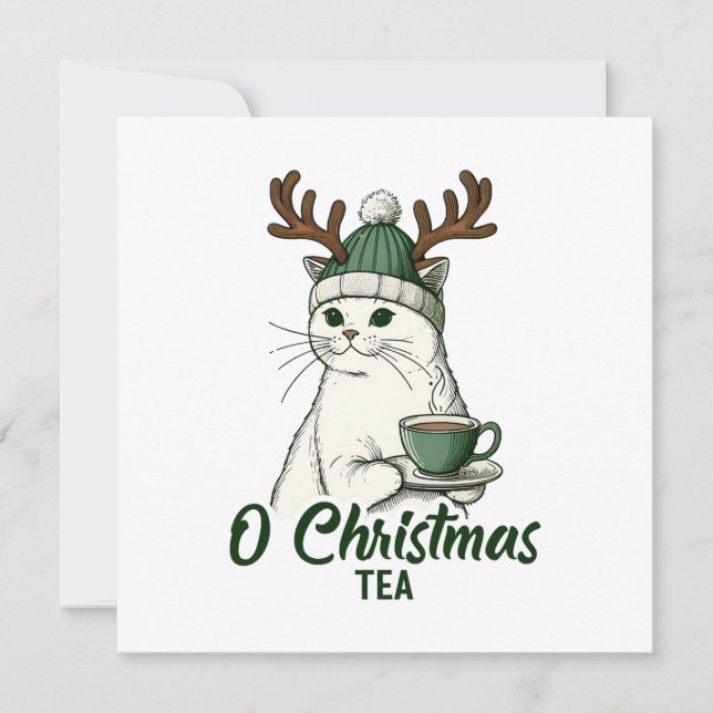 Tarjeta Festiva O Navidades Tea (Anverso)