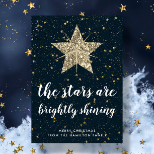 Tarjeta Festiva O Santa Noche Las Estrellas Son Una Familia Bril