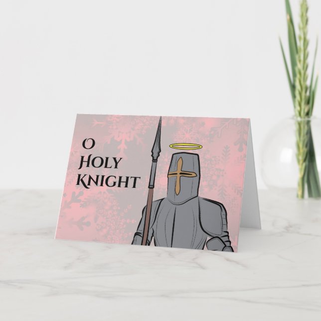 Tarjeta Festiva O Santo Caballero (Anverso)
