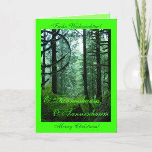 Tarjeta Festiva O Tannenbaum, O Tannenbaum