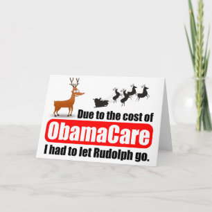 Tarjeta Festiva ObamaCare contra