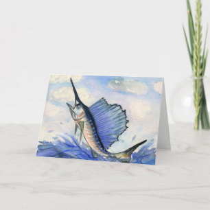 Tarjeta Festiva Obra de arte ganadora para niños: marineros