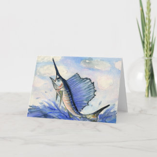 Tarjeta Festiva Obra de arte ganadora para niños: marineros