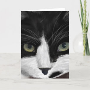 Tarjeta Festiva observación del gato