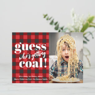 Tarjeta Festiva Obteniendo Navidades de fotos divertidas que se to