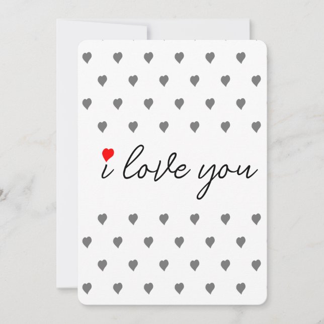 Tarjeta Festiva Ocasiones Románticas de Amor Poesía Apasionada Woo (Anverso)