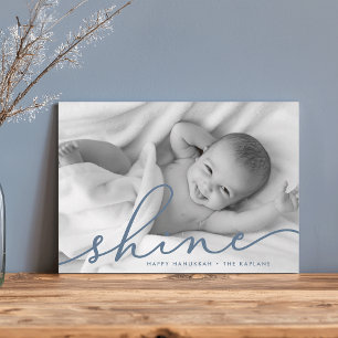 Tarjeta Festiva Océano   Guión Shine Hanukkah Foto