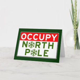 Tarjeta Festiva Ocupar el Polo Norte