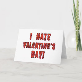 Tarjeta Festiva Odio al El día de San Valentín
