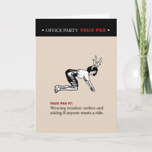 Tarjeta Festiva Office Fiesta Faux Pas #7