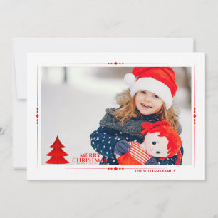 Tarjeta Festiva Oh Christmas Tree Photo Card (Tarjeta navideña)