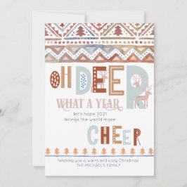 Tarjeta Festiva Oh ciervo, qué año, fallecimiento nórdico