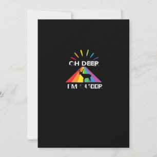 Tarjeta Festiva Oh Ciervo Queer Diseño Estético de Moda