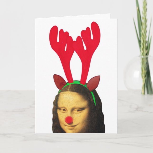 Tarjeta Festiva Oh ciervos (Anverso)