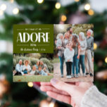 Tarjeta Festiva Oh Come Let Us Adore Him OLIVE Christian 2 Foto<br><div class="desc">¿Buscando la manera perfecta de compartir tu fe y espíritu festivo de estos Navidades? Nuestra tarjeta de Navidades cristianos "Oh Come Let Us Adore Him" está aquí para hacer sus celebraciones extra especiales. Muestra tus preciados recuerdos con ranuras para fotos de retrato y de paisajes. Añade el nombre de tu...</div>