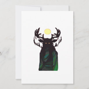 Tarjeta Festiva Oh Deer Diseño Minimalista