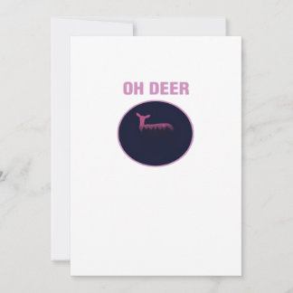 Tarjeta Festiva Oh Deer Estética Moderna