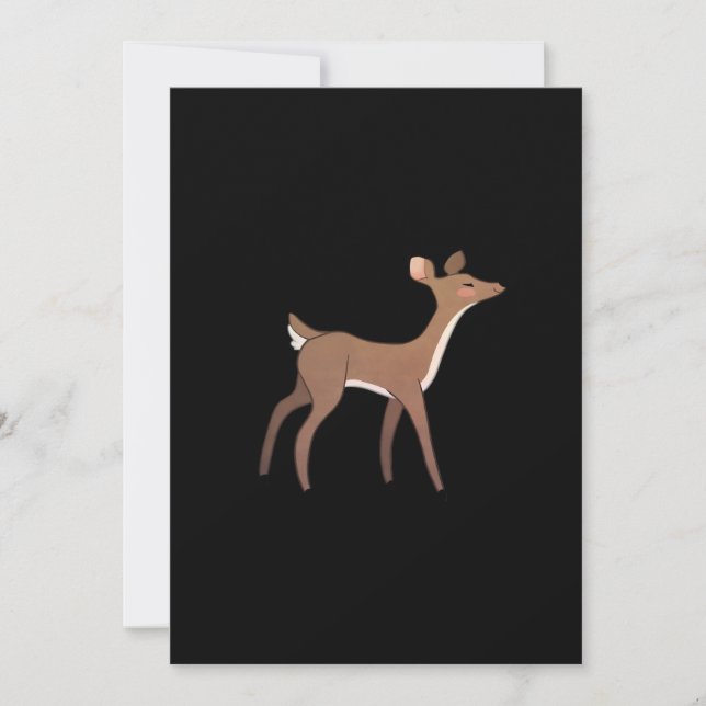 Tarjeta Festiva Oh Deer Me Whimsical Creative Design (Anverso)