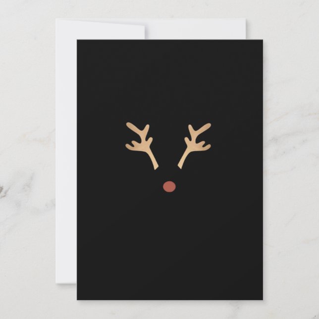 Tarjeta Festiva Oh Deer Playful Artistic Expression (Anverso)
