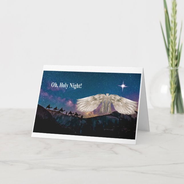Tarjeta Festiva Oh, Holy Night - Christmas Card (Anverso)