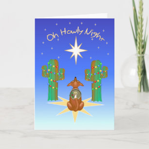 Tarjeta Festiva Oh Howly Night