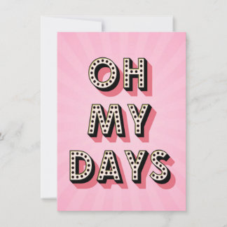 Tarjeta Festiva Oh, mis días