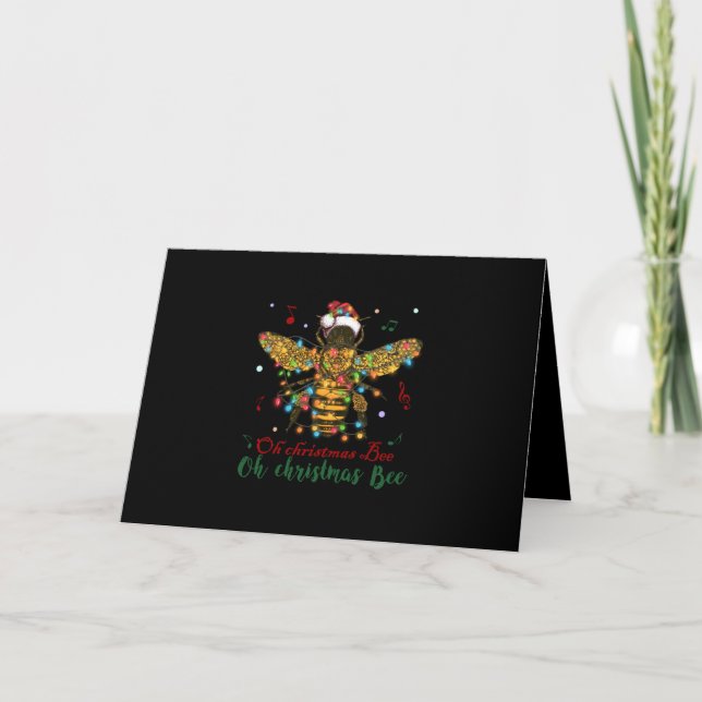 Tarjeta Festiva Oh Navidades Bee | Oh Navidades Bee (Anverso)