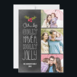 Tarjeta Festiva Oh, por Golly Holiday Photo Card<br><div class="desc">Celebre la temporada con esta moderna y elegante tarjeta de vacaciones de Berry Berry Sweet. Visite WWW.BERRYBERRYSWEET.COM para conocer más de nuestras elegantes colecciones de vacaciones.</div>