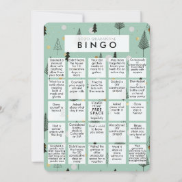 Tarjeta Festiva Oh Qué Año Mint Grn Cuarentena Navidades De Bingo