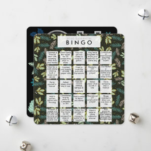 Tarjeta Festiva Oh Qué Año Mint Grn Cuarentena Navidades De Bingo