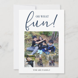 Tarjeta Festiva Oh Qué Diversión 5 Navidades Azules de la Marina d