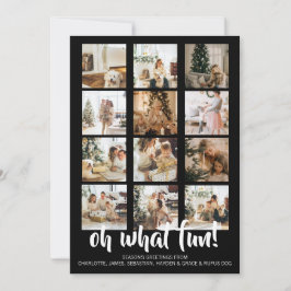 Tarjeta Festiva Oh, qué Navidades de fotos divertidas personalizad