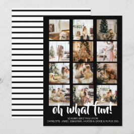 Tarjeta Festiva Oh, qué Navidades de fotos divertidas personalizad
