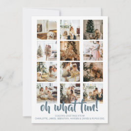 Tarjeta Festiva Oh, qué Navidades de fotos divertidas personalizad